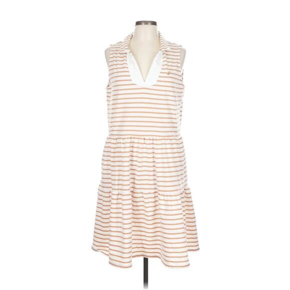 Nautica Dresses & Skirts - Nautica Women's Tiered Dress (Almond/Ivory, Small)